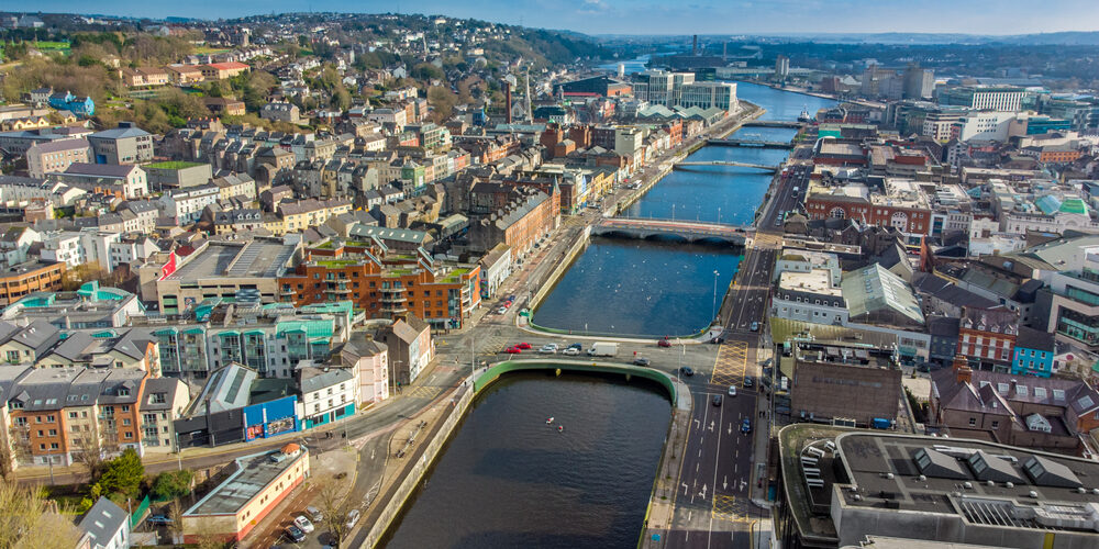 An,Aerial,View,Of,The,North,Quays,Of,Cork,City,